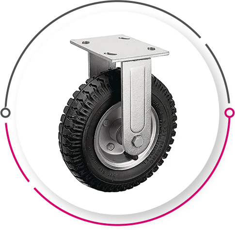 Hard Rubber Castor Wheels